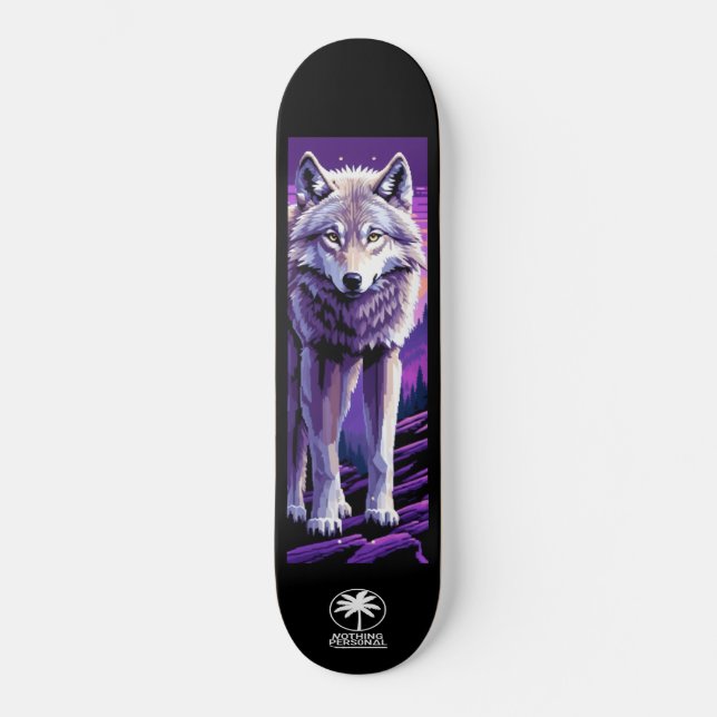 Nothing Personal Twilight Wolf Skateboard (Frente)
