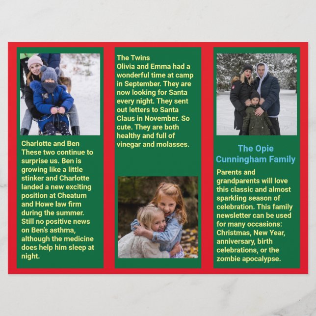 Notícias da Atualização da Família 🎄 Foto ✨ Natal (Frente)