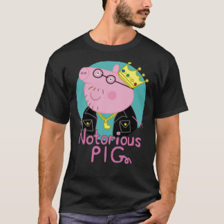 Notoriamente PIG Piggy Cheira Camiseta Clássica