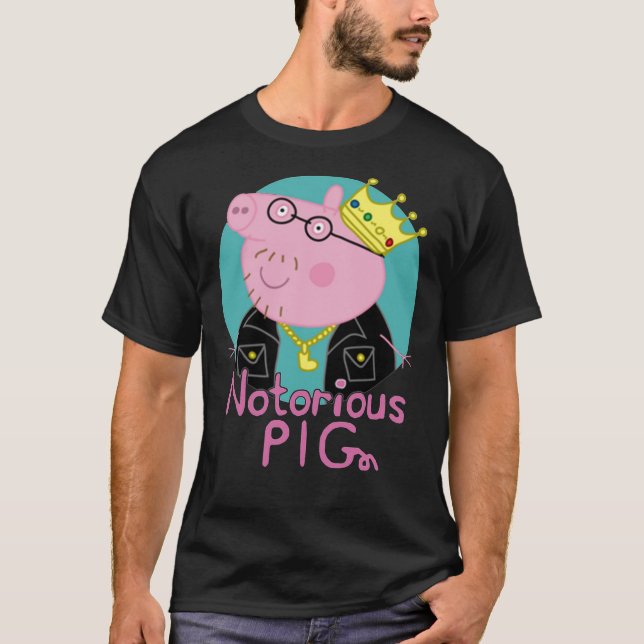 Notoriamente PIG Piggy Cheira Camiseta Clássica (Frente)