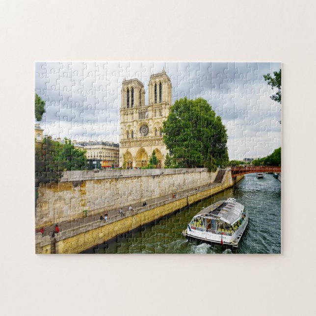 Notre Dame (1163-2019) Jigsera Quebra-cabeça (Horizontal)