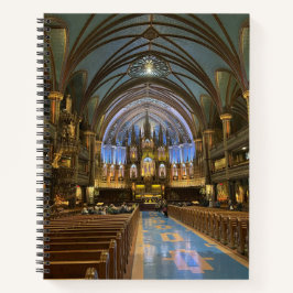 Notre Dame Basilica em Montreal Notebook