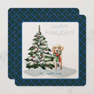 Notre Dame Marching Banda Tartan Happy Pawlidays