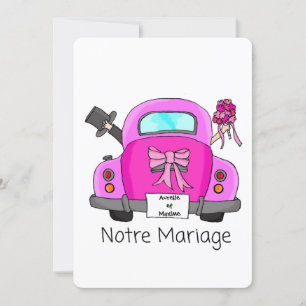 Notre Mariage - convite para o casamento francês