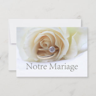 Notre Mariage - convite para o casamento francês
