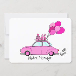 Notre Mariage - convite para o casamento francês