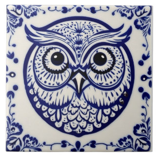 Nouveau azul-coruja-de-dala-sueca