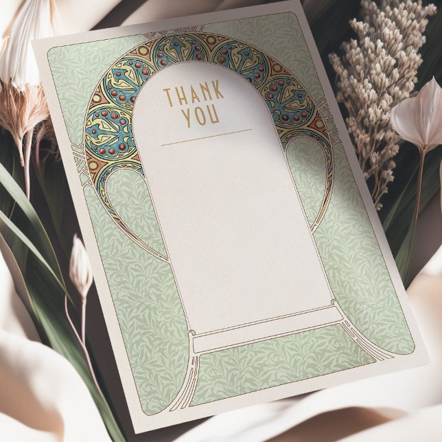 Nouveau Inserir Cartões de agradecimentos Vintage  (Criador carregado)