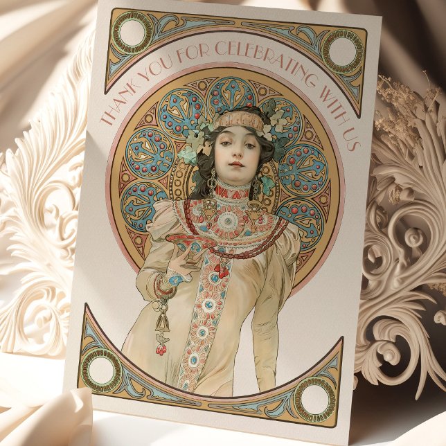 Nouveau Inserir Cartões de agradecimentos Vintage  (Criador carregado)