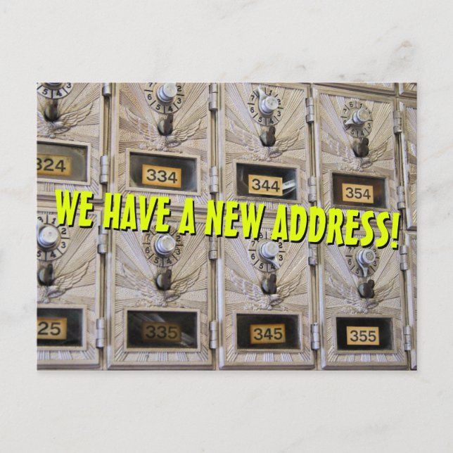 Nova Alteração do Cartão Postal de Endereço (Frente)