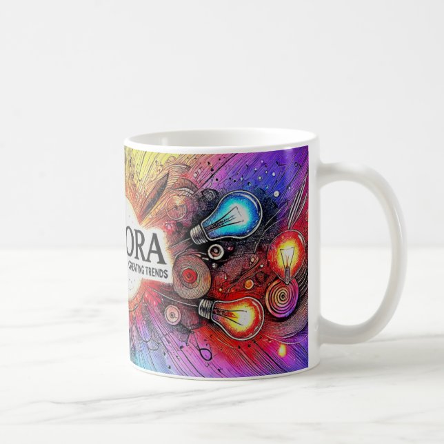 Nova Aura com esta caneca de café cerâmica de 11 O (Direita)