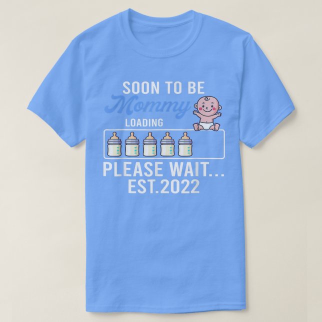 Nova Camisa Mãe, Engraçado Anúncio De Gravidez Log (Frente do Design)