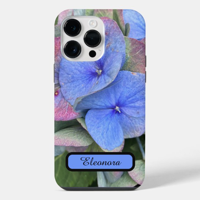 Nova capa de iPhone com foto de flor de Hortênsia  (Verso)