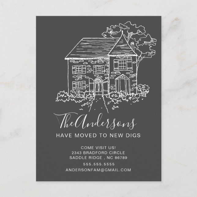 Nova Casa | Anúncio de Mudança (Frente)