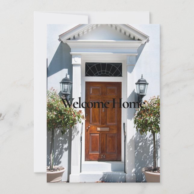 Nova Casa Deseja Um Cartão De Saudação (Frente)