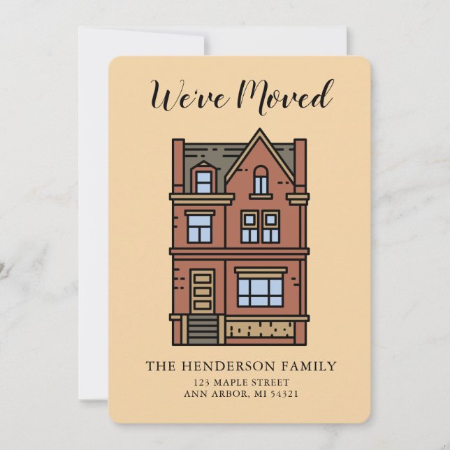 Nova casa Mudamos o anúncio de mudança de casa (Frente)