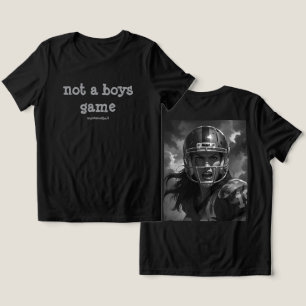 NOVA ERA Não Um Jogo de Meninos Um T-Shirt Negrito