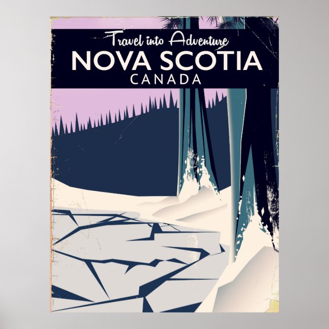 Nova Escócia, poster de viagens de férias do Canad (Frente)