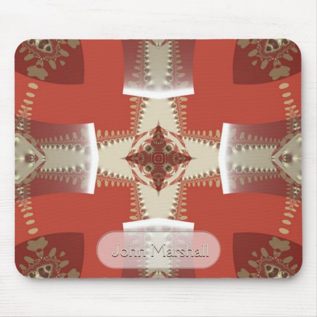 Nova Idade da Arte Medieval com Nome Mousepad (Frente)