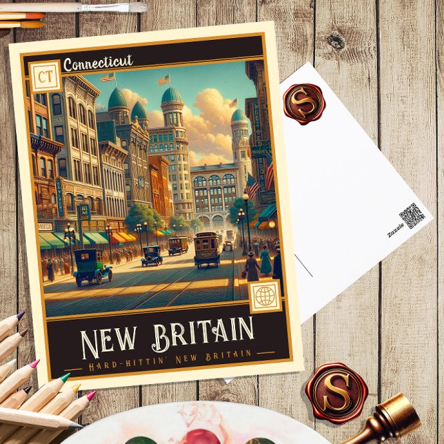 Nova Inglaterra, Connecticut | Cartão postal Vinta (Criador carregado)