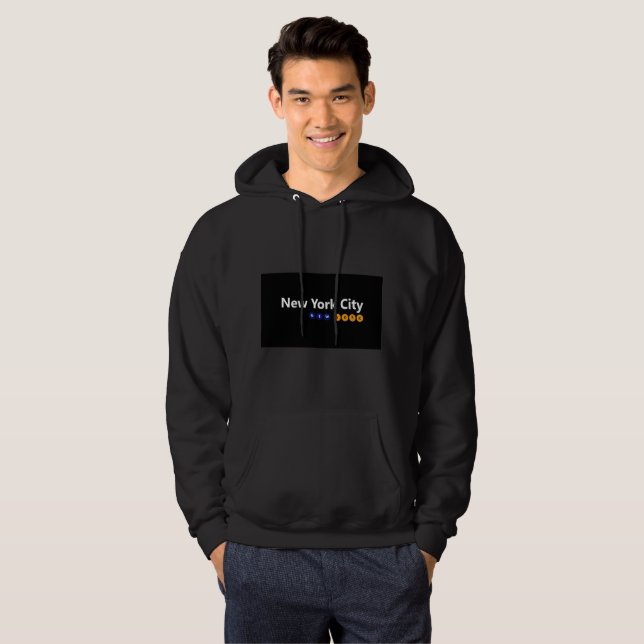Nova Iorque, Camiseta Doce-Hooded de New York Men (Frente Completa)