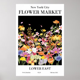 Nova Iorque Flower Market LOWOR EAST Poster