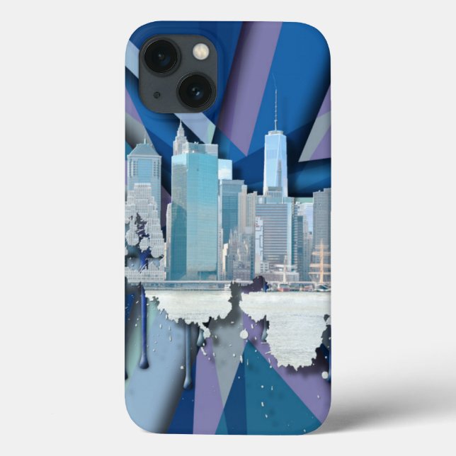 Nova Iorque Skyline | Azul 3D (Verso)