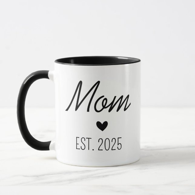 Nova Mamãe e Papai Est. Caneca de Café Primeira Ve (Esquerda)
