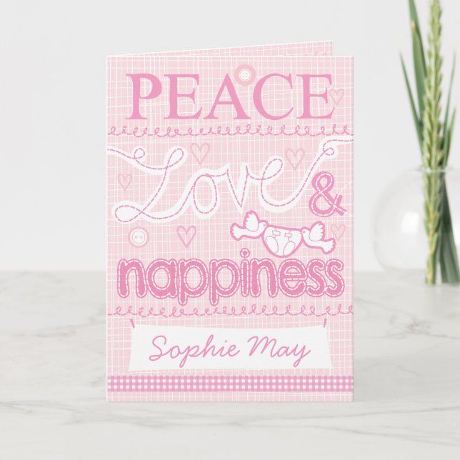 Nova menina com um cartão (Frente)