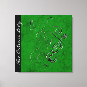 Nova Orleans Lady - Canvas Violina - Verde