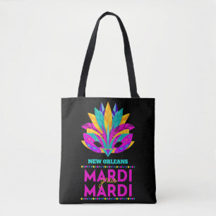 Nova Orleans Mardi Gras Máscara Tote Bag