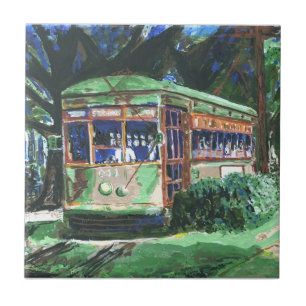 Nova Orleans Rua Charles Ave Streetcar