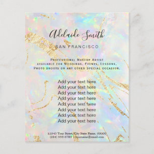 nova pedra opal Hológrafo FAUX Flyer