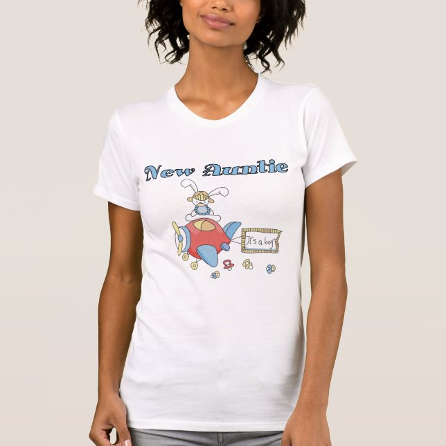 Nova tia - Camisetas e presentes de avião (Frente)