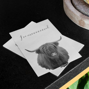 Nova Vaca Highland com Anúncio em Movimento