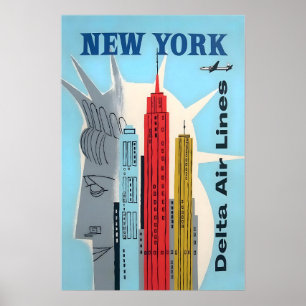 Nova York Arte Estátua da Liberdade Impressão Delt
