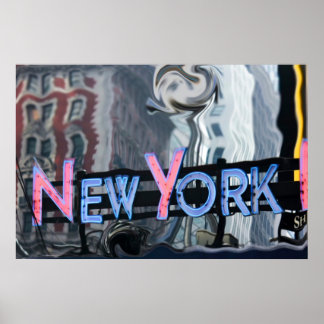 Nova York neon Poster