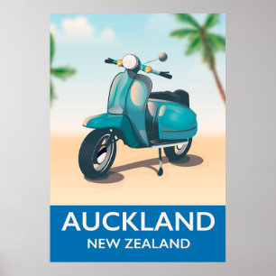 Nova Zelândia poster de viagens
