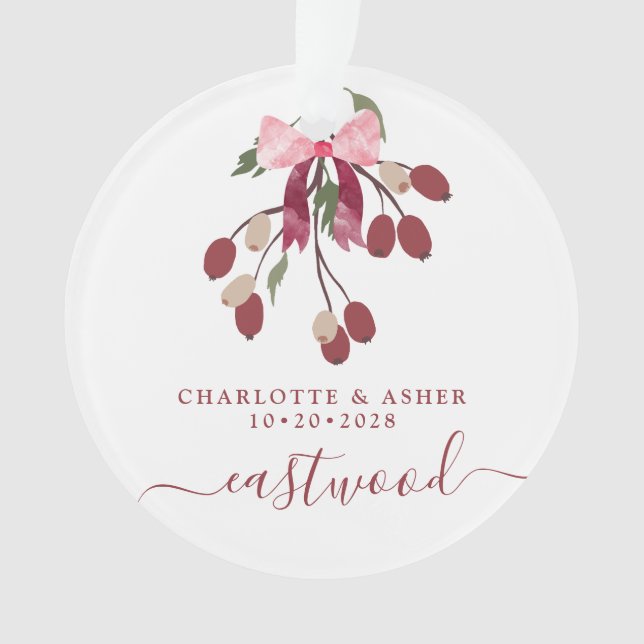 Novamente Presente Sr. e Sra. Enfeites de natal (Frente)