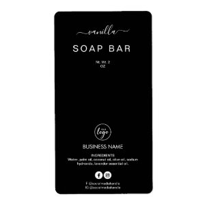 Novas etiquetas de produto de Bar de sabão preto m