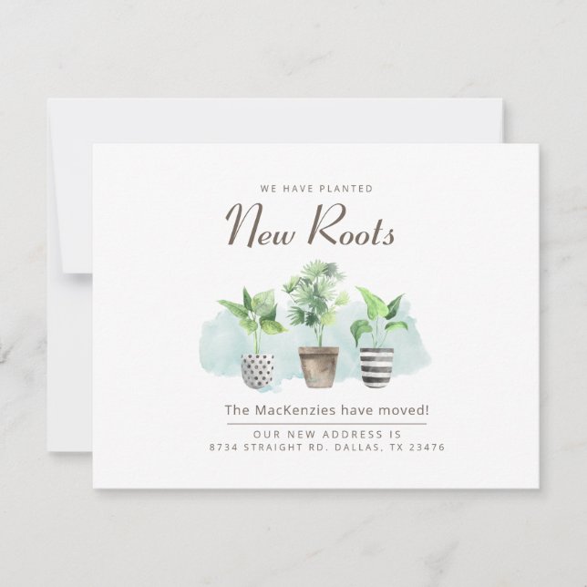 Novas Raízes Movendo Novo Anúncio de Endereço (Frente)