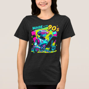 Nove0s Neon Robot Designer - Camisa retrô