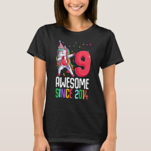 Nove Aniversário Camisas Para Meninas, Incrível De