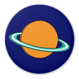Nove anos 50 - planeta de anéis laranja