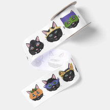 Nove Vidas Gato Preto Disfarçado em Desfile de Hal