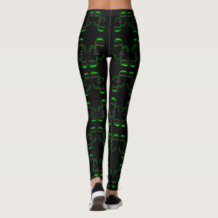 Novelty Venus Flytrap Impressão Leggings