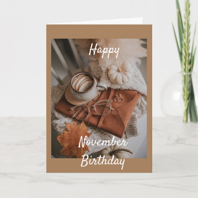 NOVEMBRO * CARTÃO DE DAUGTHER DE ANIVERSÁRIO (Frente)