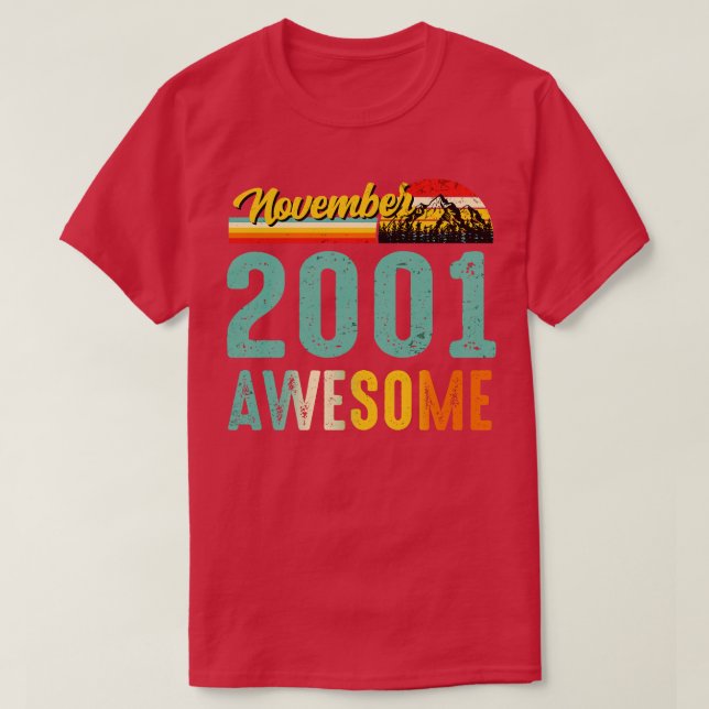Novembro de 2001 Aniversário da Camisa Presente Vi (Frente do Design)
