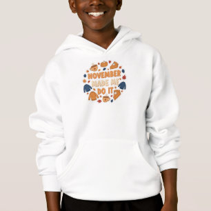 Novembro Me Fez Fazer - Design Divertido de Outono