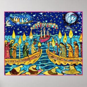 Novembro - Poster da Celebração do outono do Folk